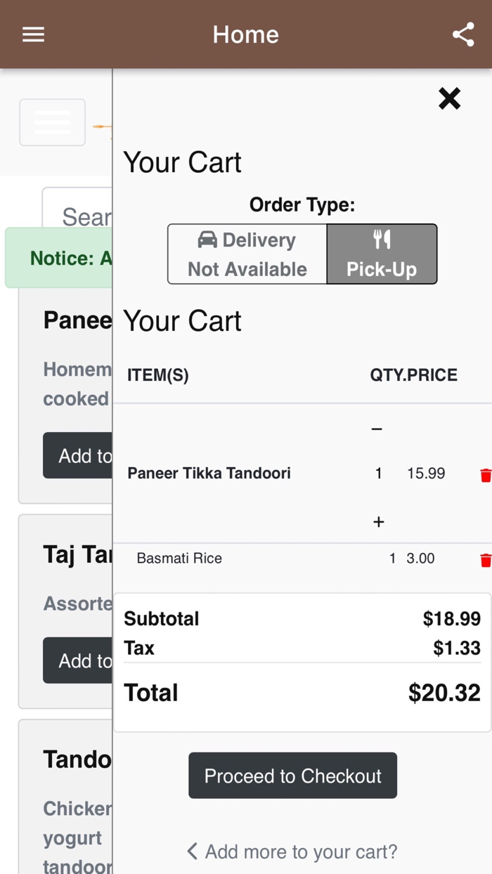 Taj Indian Restaurant and Bar