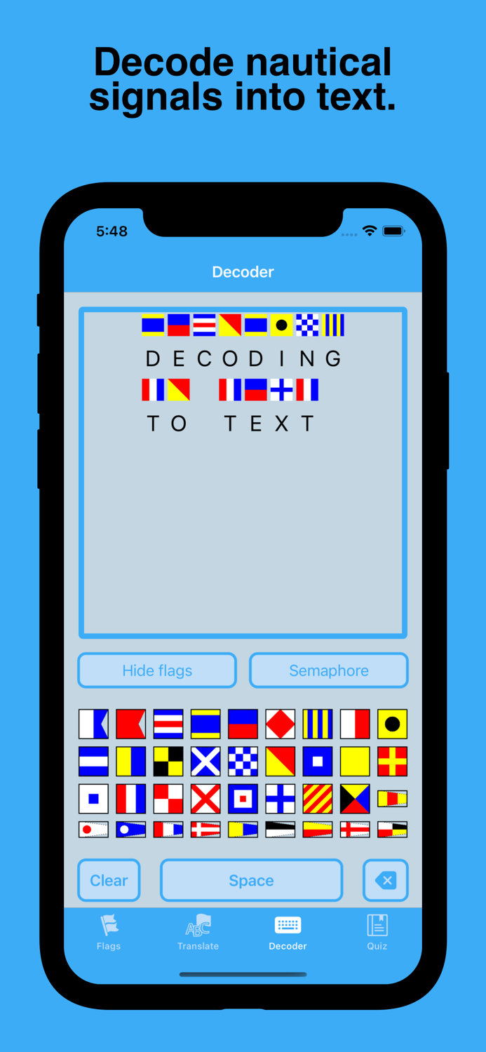 ICS Academy Nautical signals