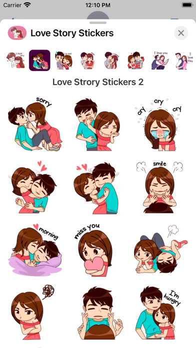 Screenshot #2 pour Love Story Stickers - Romantic