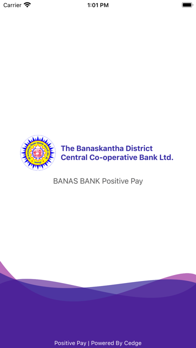 BANAS BANK Positive Pay Screenshot