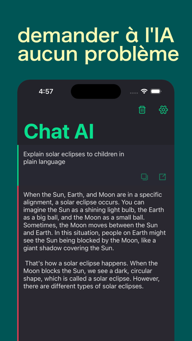 Screenshot #1 pour ChatPro - Chatbot IA Francais