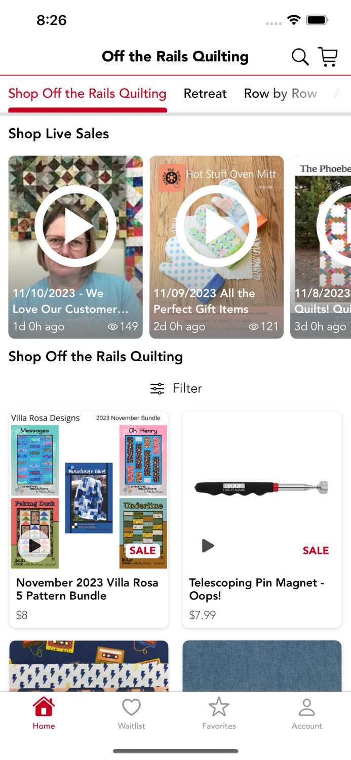 Off the Rails Quilting