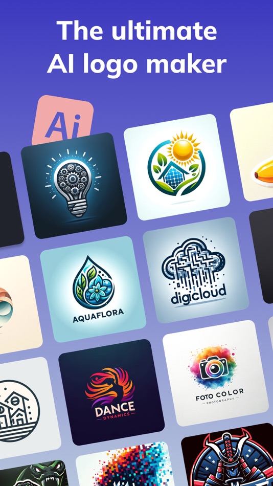 #1. AI Logo Maker - Design Creator (iOS) 来自: DAMIEN, NATHANAEL ELLEDGE
