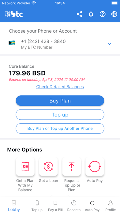 Topup BTC Screenshot