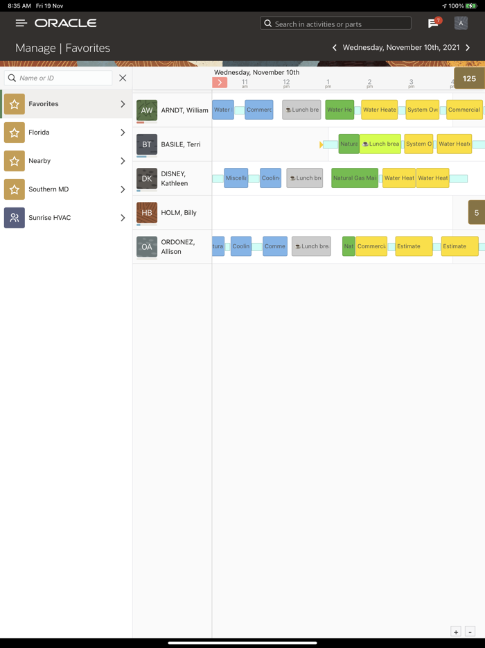 Oracle Field Service