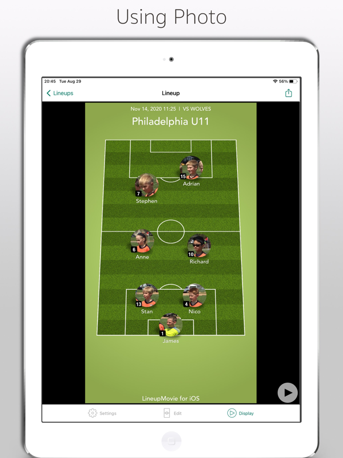 LineupMovie for Soccer