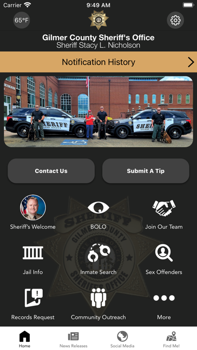 Gilmer County Sheriff GA Screenshot