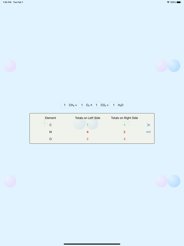 Interactive Equation Balancer