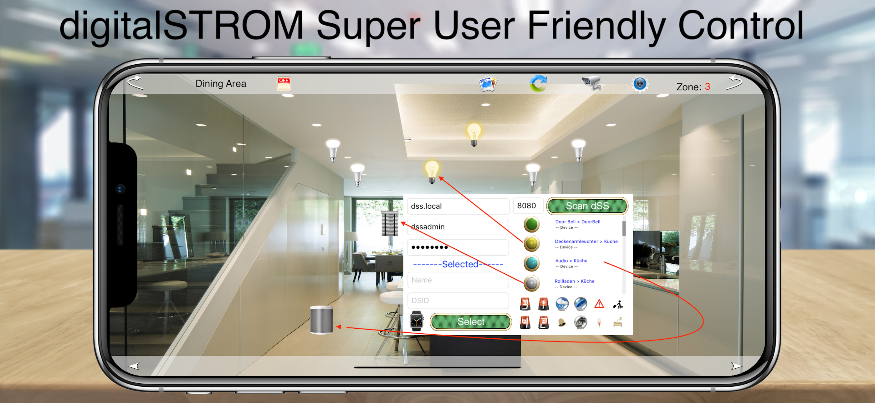 HOS Smart Home digitalSTROM