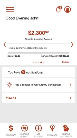 FSA TPA Benefits screenshot 3