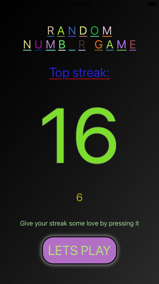 #2. The random number game (iOS) By: Mattias Liljenberg