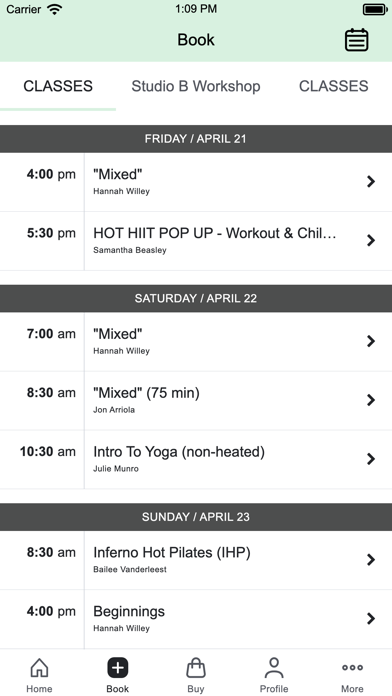 BEND Hot Yoga Prescott Screenshot