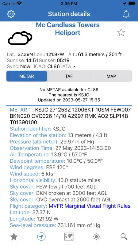 NOAA Aviation PRO Live Weather screenshot 1 of 10