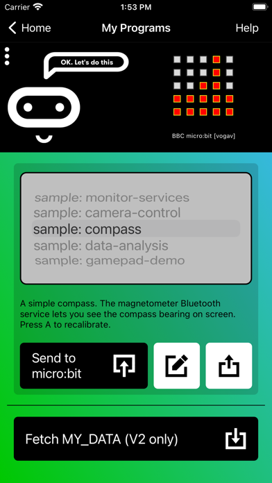 micro:bit Screenshot