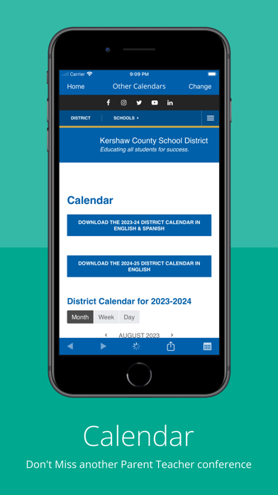 Kershaw County School District Screenshot