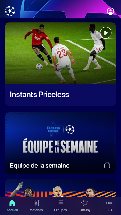 Screenshot #1 pour UEFA Champions League officiel