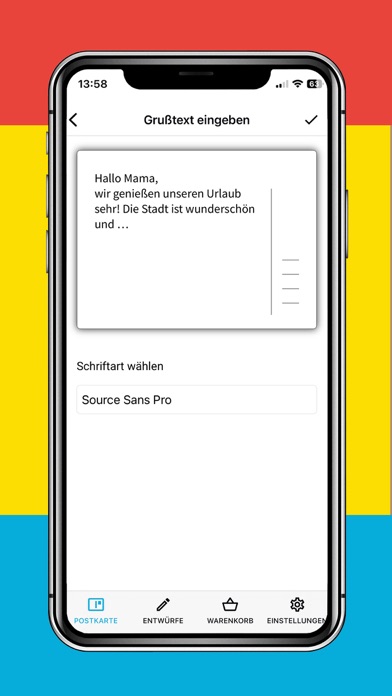 ORWO Foto Postkarten Screenshot