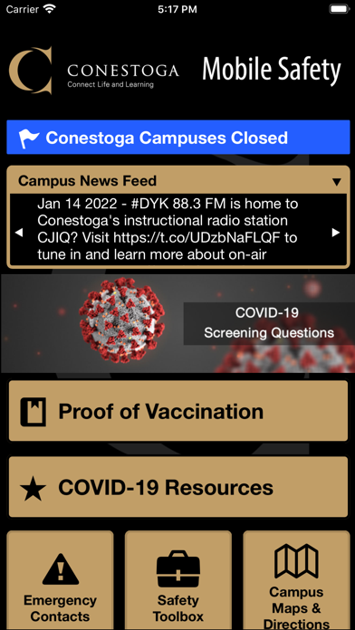 Conestoga Mobile Safety Screenshot