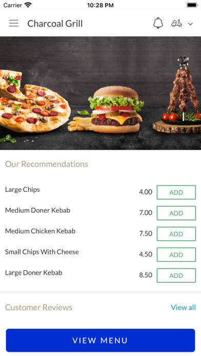 Charcoal Grill. Screenshot