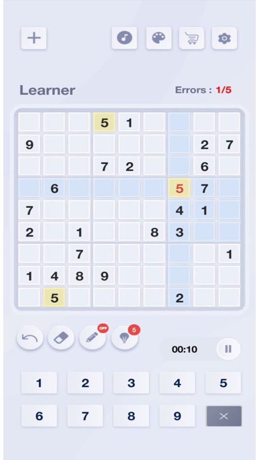 #1. Sudoku Mathematical Puzzle (iOS) By: Lay Your Life, Inc
