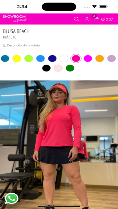 Showroom Fitness Screenshot