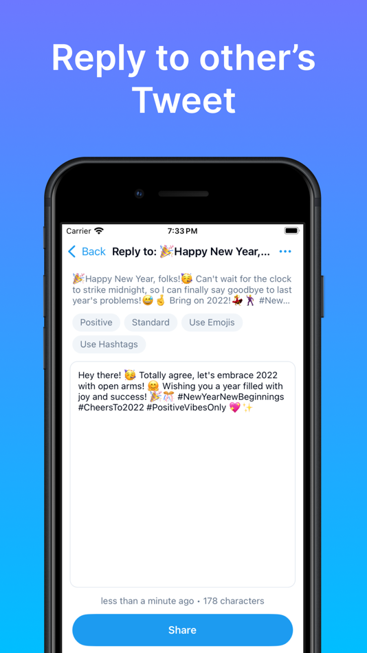 #4. Tweet AI - AI Tweet Generator (iOS) 由: TinyByte Labs LTD