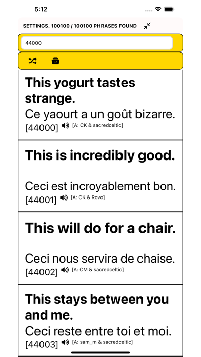 Speak French - 100,000 Phrases Screenshot