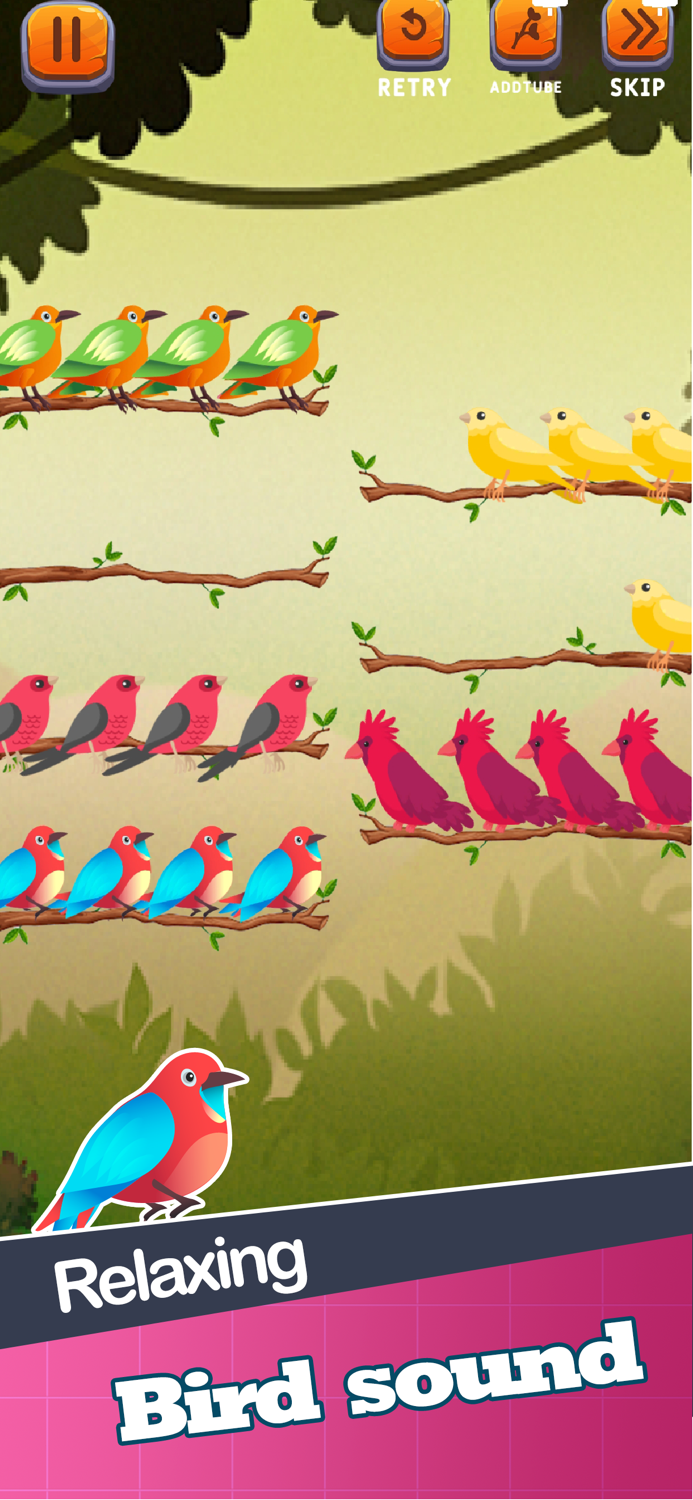 Color Puzzle Sort Bird Game