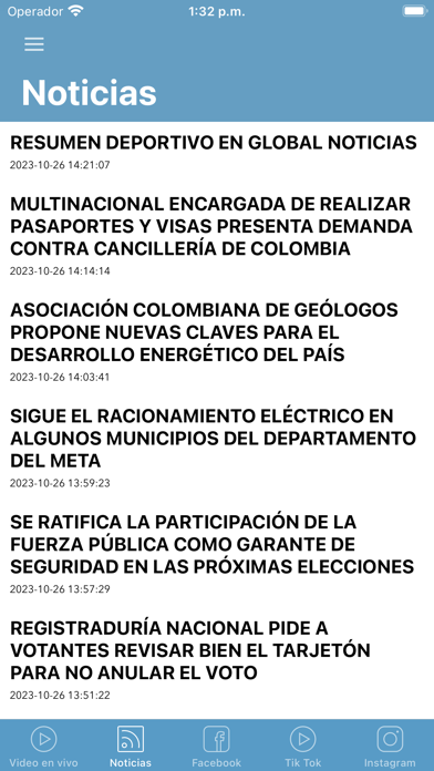Global Televisión Screenshot