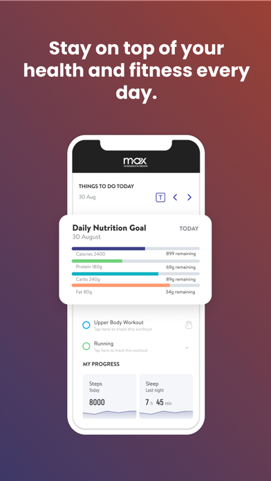 Maximized Nutrition Screenshot
