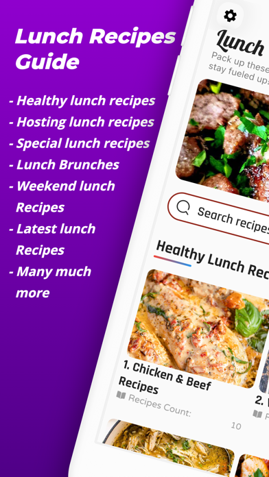 Lunch Recipes Pro Screenshot