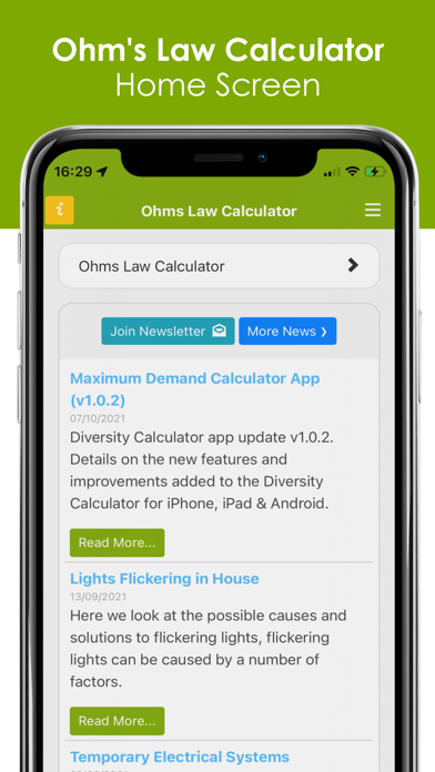 Ohms Law Screenshot
