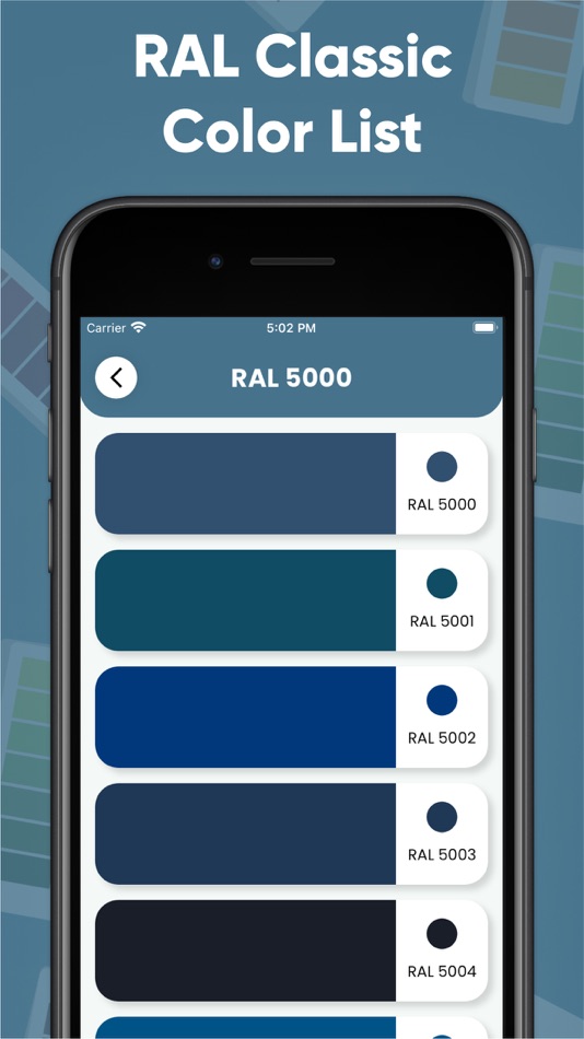 #5. Paint RAL No. (iOS) Podle: Kantaben Gorasiya