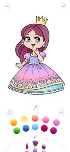 Princess Coloring Book Kids screenshot #2 for iPhone