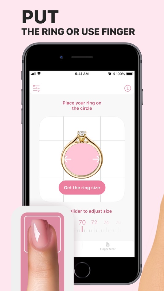 #1. Ring Sizer - Size Finder App (iOS) Podle: Bohdan Yurtsiv