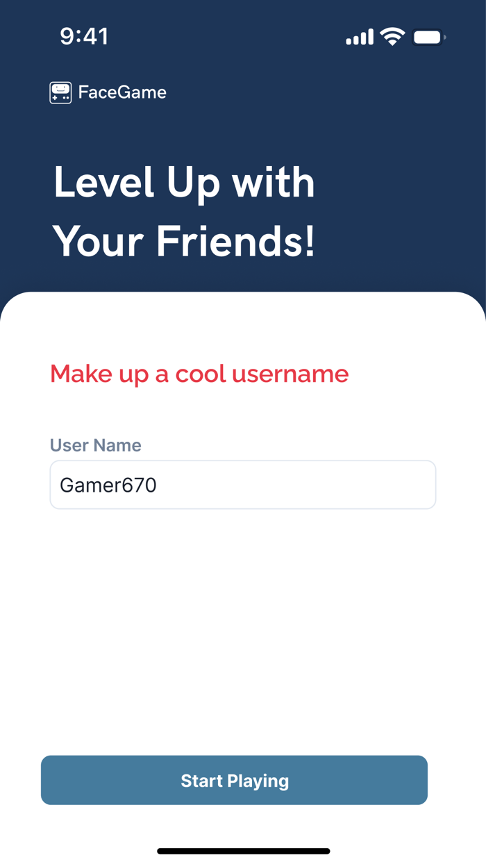 FaceGame - Chat and Play