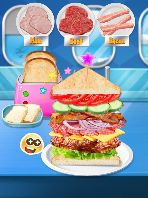 Screenshot #6 pour Airplane Food - Flight Chef