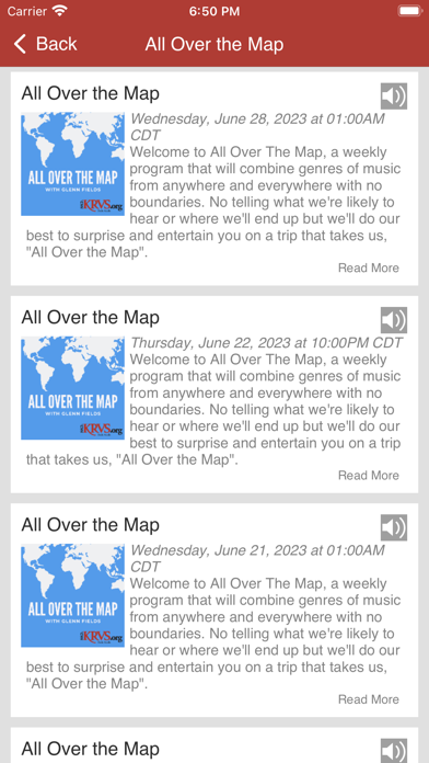 KRVS 88.7 FM Screenshot