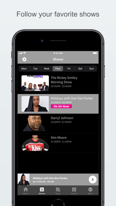 98.7 Kiss Screenshot