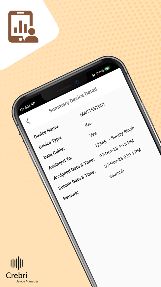 #4. Crebri Device Manager (iOS) 由: CREBRI TECHNOLOGIES PRIVATE LIMITED