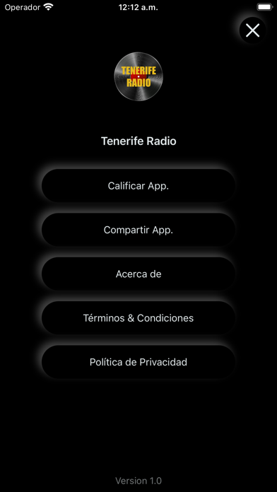 Tenerife Radio Screenshot
