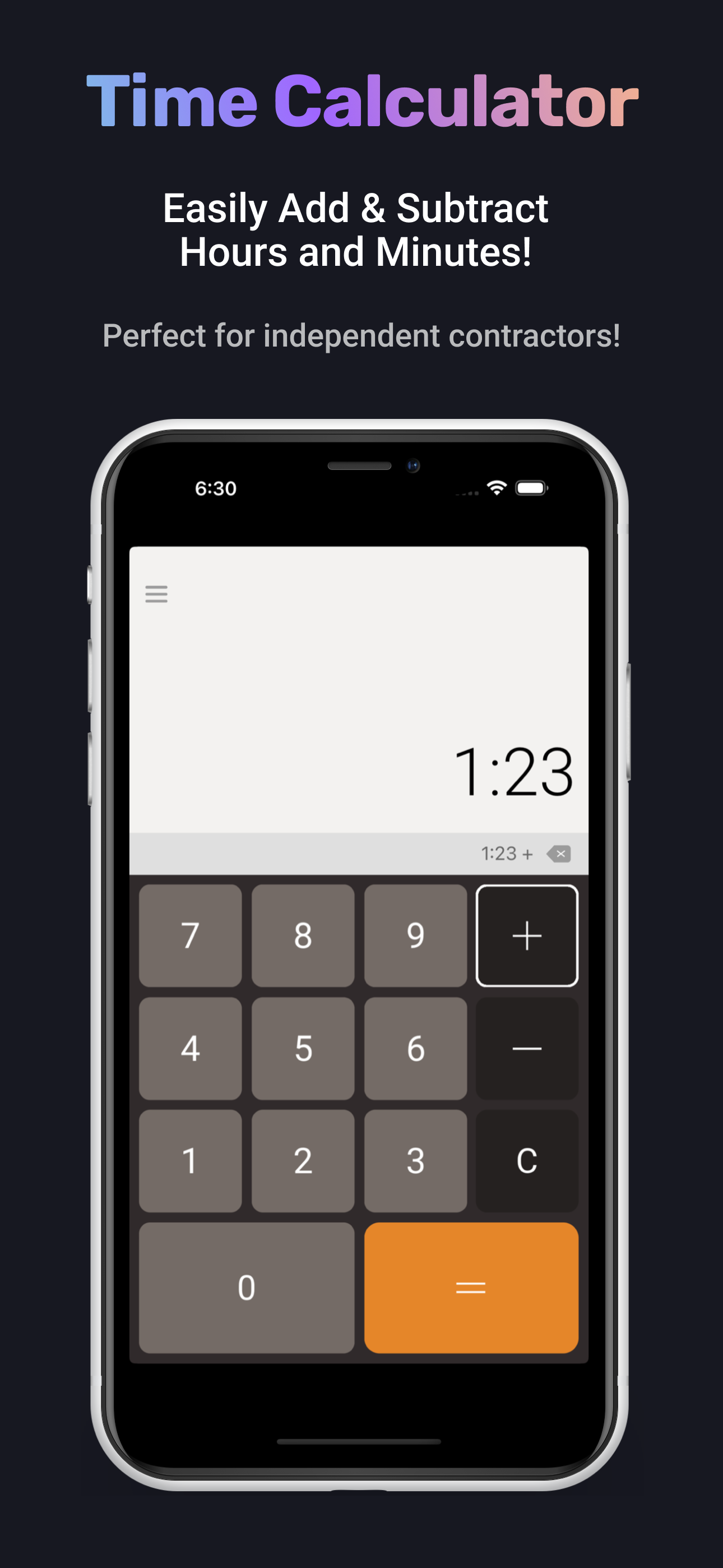 Hours And Minutes Calculator