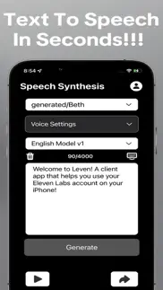 voice over clone - leven ai iphone screenshot 1