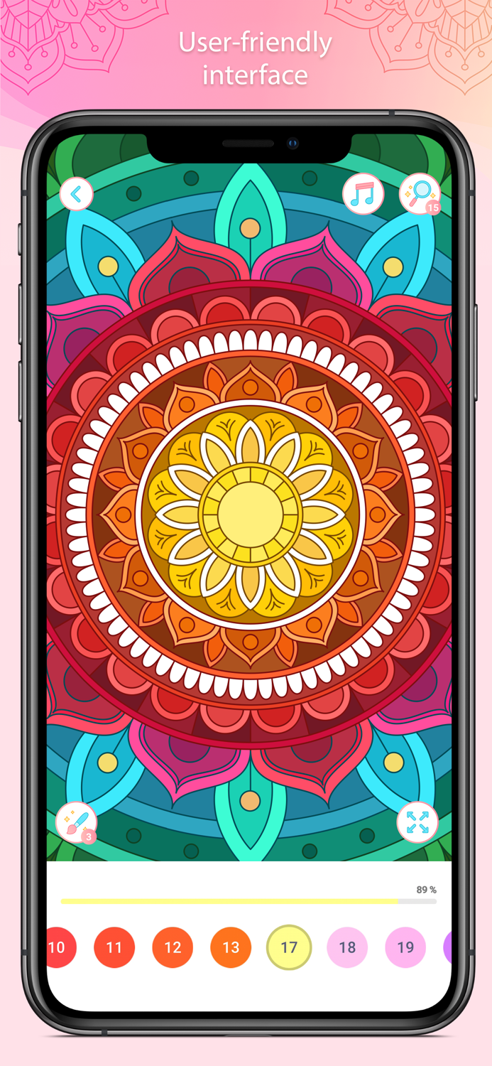 Color by Number – Mandala Book