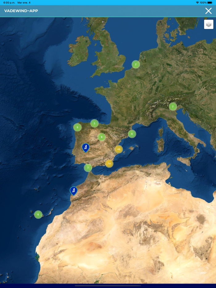 Windsurfing app Vadewind