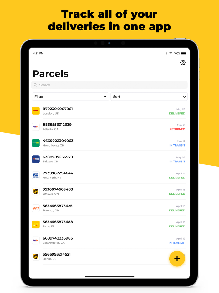 Ship07 Package Tracker App