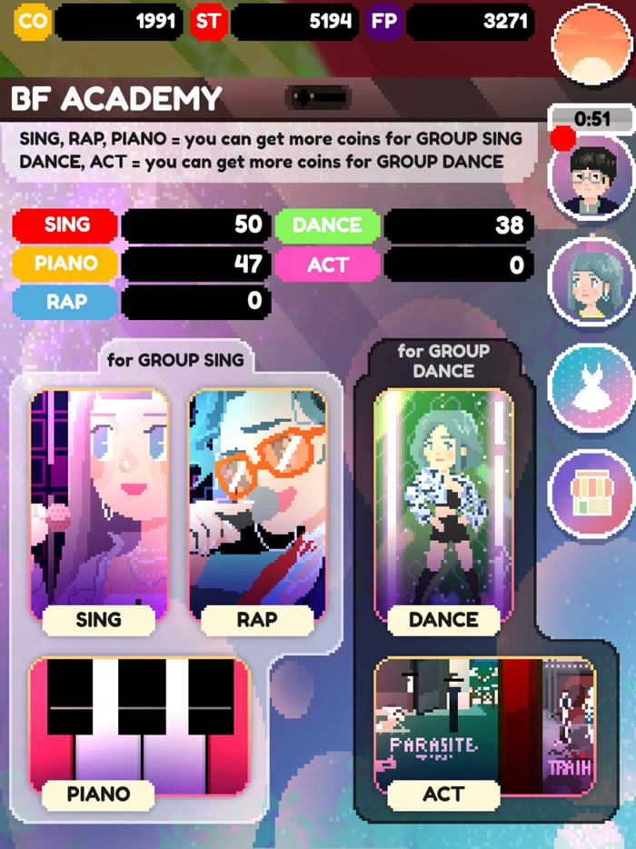 Kpop Idol Simulator