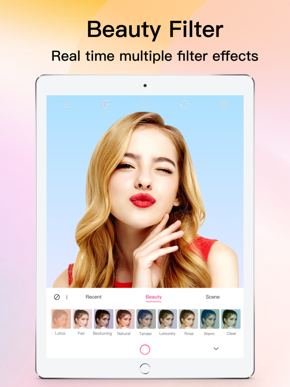 Beauty Camera: PrettyMe iPad screenshot 4 - Photo & Video app