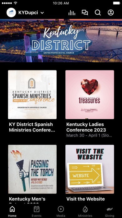 KY District UPCI Screenshot