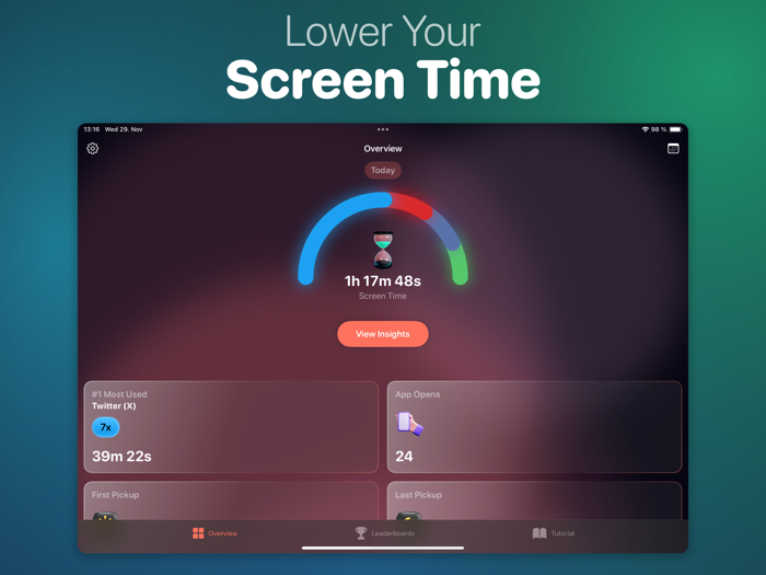 Screen Time Control Real-Time